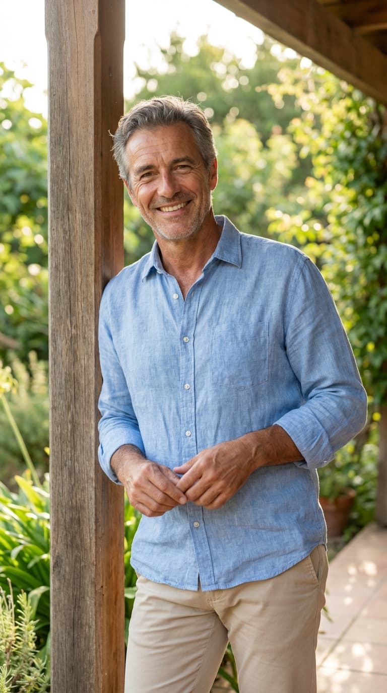 Man smiling